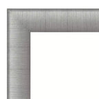 23" x 29" Specchio da Parete Elegante per Bagno Peltro Spazzolato - Rettangolare Moderno, Montaggio a Parete