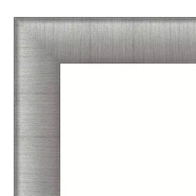 23" x 29" Specchio da Parete Elegante per Bagno Peltro Spazzolato - Rettangolare Moderno, Montaggio a Parete