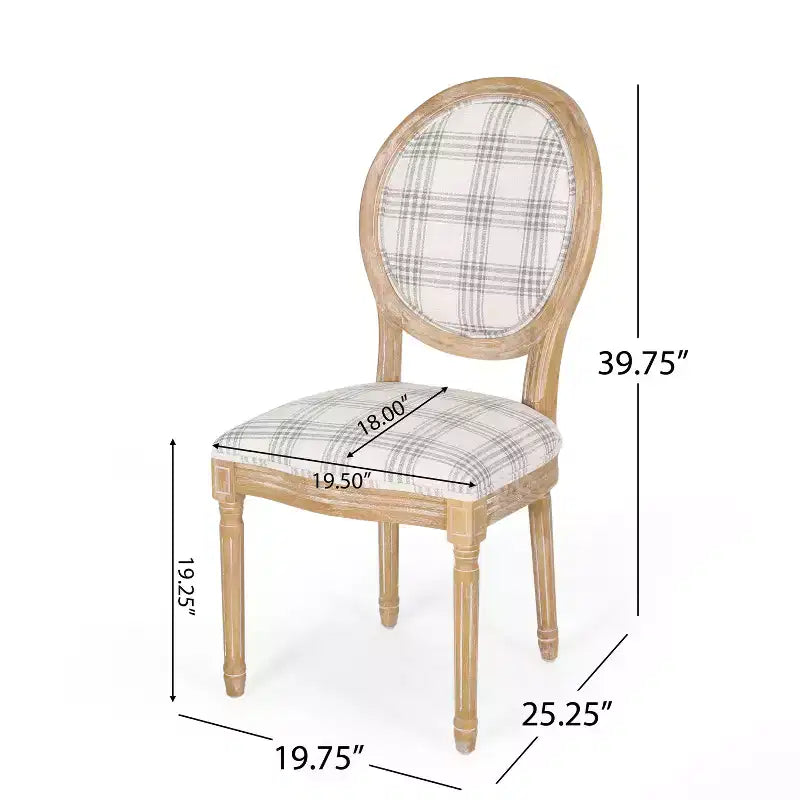 Sedie da pranzo imbottite Newman French Country (confezione da 2)