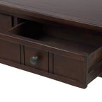 Consolle rustica dal design tradizionale con due cassetti e ripiano inferiore