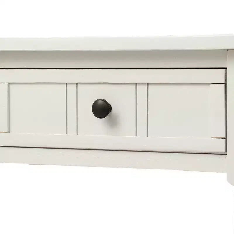 Consolle rustica dal design tradizionale con due cassetti e ripiano inferiore