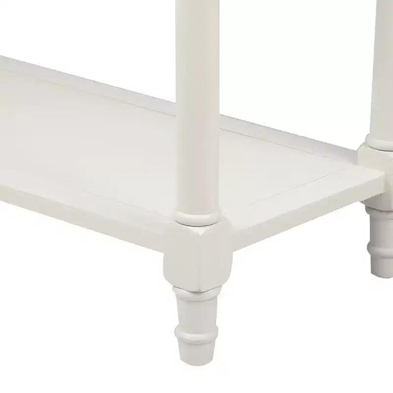 Consolle rustica dal design tradizionale con due cassetti e ripiano inferiore