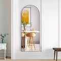 Wooden Right-Angled Arch Full-Length Mirror