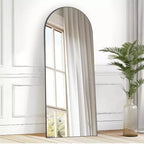 Specchio intero ad arco retto in legno