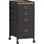 COZONY Mobile File Cabinet Collection, Rolling Storage Organizer with Fabric Drawers, Under Desk Filing Cabinet for Home Office