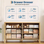 Cassettiera a 6 cassetti, organizer contenitore con robusta maniglia in metallo, porta TV per TV da 55 pollici, cassettiera per soggiorno, corridoio, armadio