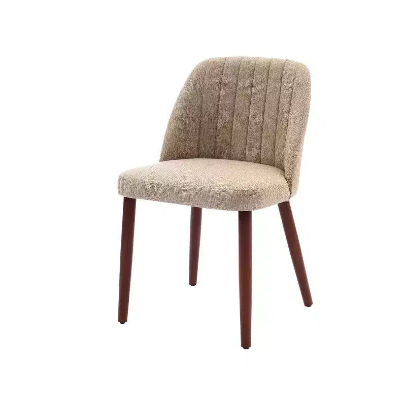 Wooden Dining Chairs, Modern Fabric Side Dinner Chair, Upholstered, for Kitchen, Dining Room, Restaurant