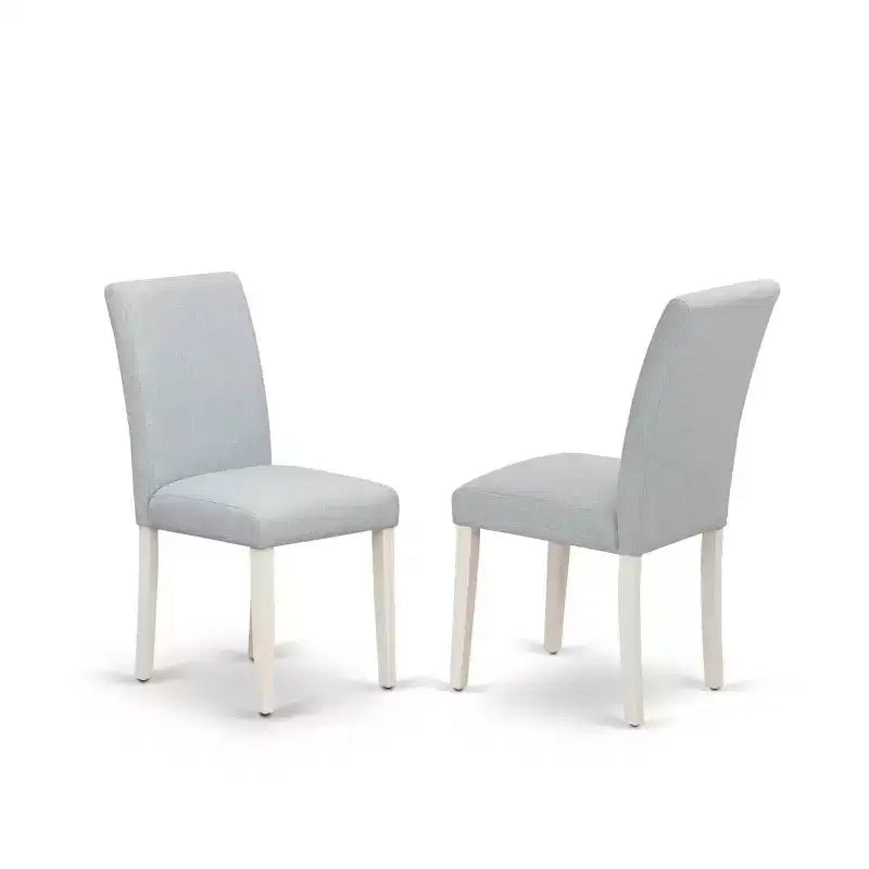 Tavolo da Pranzo Rettangolare con Piano in Legno Massello Finitura Rovere Naturale e 4 Sedie Imbottite (5 Pezzi)