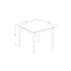 Set da pranzo altezza bancone - Tavolo e sedie da pub 3 pezzi - Set da cucina - 36x36 pollici - Finitura Black Cherry