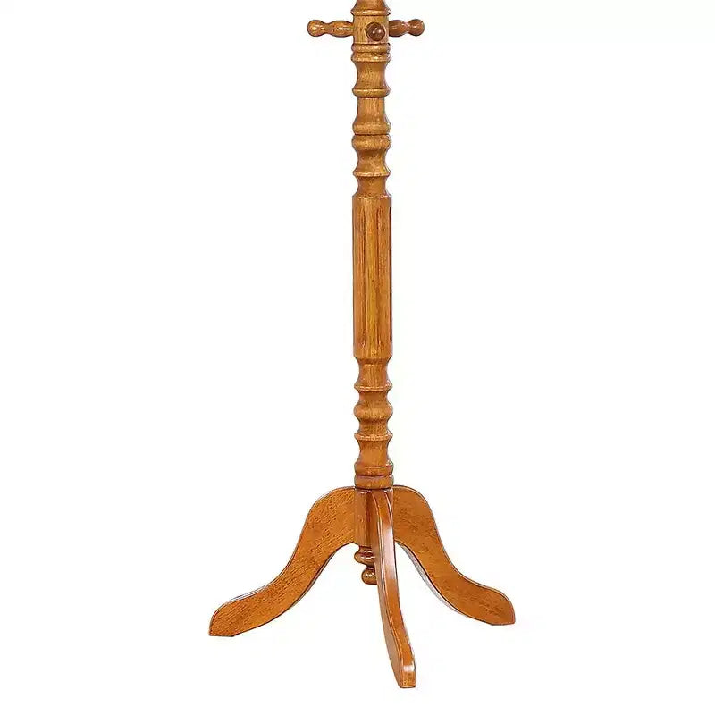 Appendiabiti Vintage con 11 Ganci, Appendiabiti da Terra con Design Salvaspazio, Attaccapanni per Ingresso, Soggiorno, Camera da Letto, Marrone
