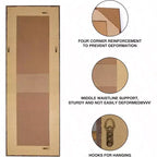 Specchio a figura intera 61x22 per la fattoria. Cornice rustica in legno massello, da parete o da appoggio per camera da letto, bagno, soggiorno.