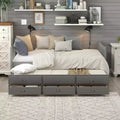 Polibi Full & Twin Daybed with Trundle and Storage Drawers