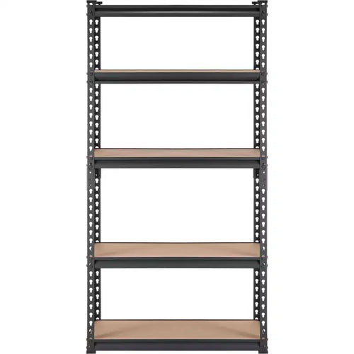 VIYET 5-Tier Adjustable Storage Shelving Unit, 2000LBS Total Capacity Heavy-Duty Metal Rack, 30L12W60H for Garage/Kitchen/Pantry/Basement (Black)