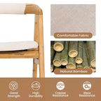 Poltrone Accent in bambù Poltroncine relax con cuscino (confezione da 2)
