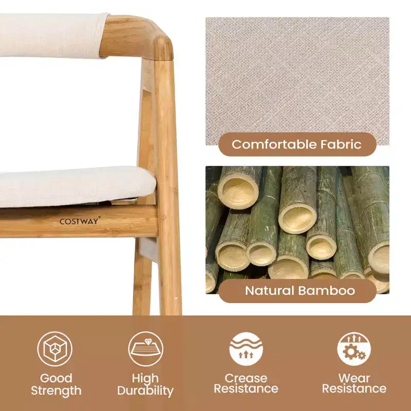 Poltrone Accent in bambù Poltroncine relax con cuscino (confezione da 2)