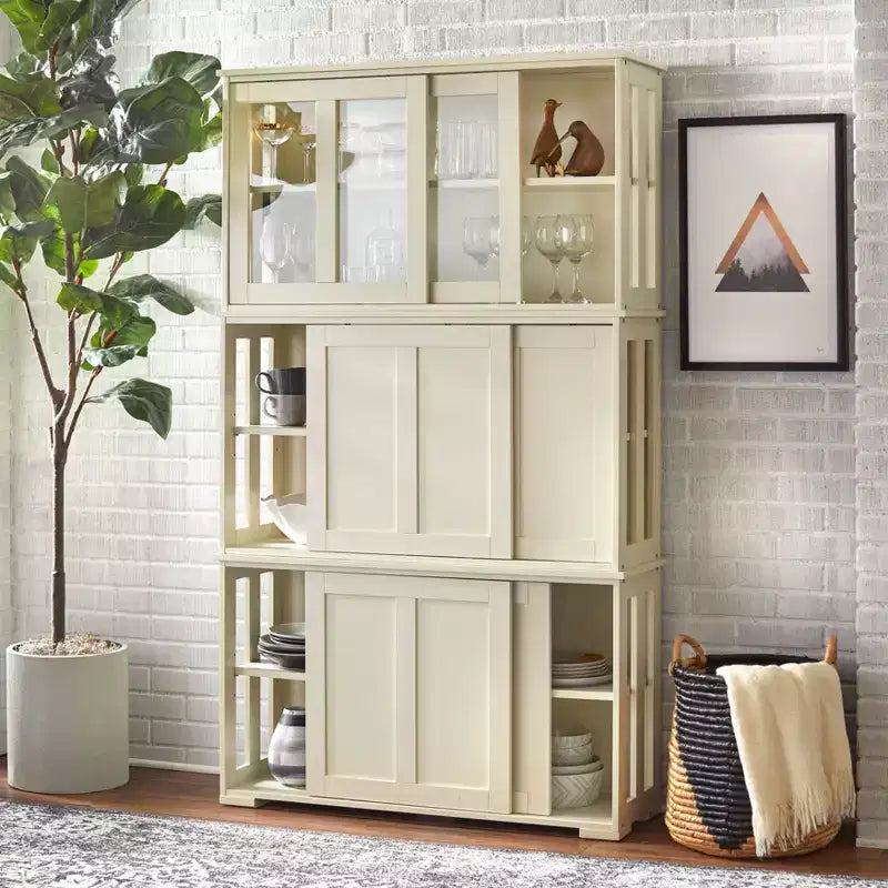 Armadietto impilabile Pacific Modular Design con ante scorrevoli