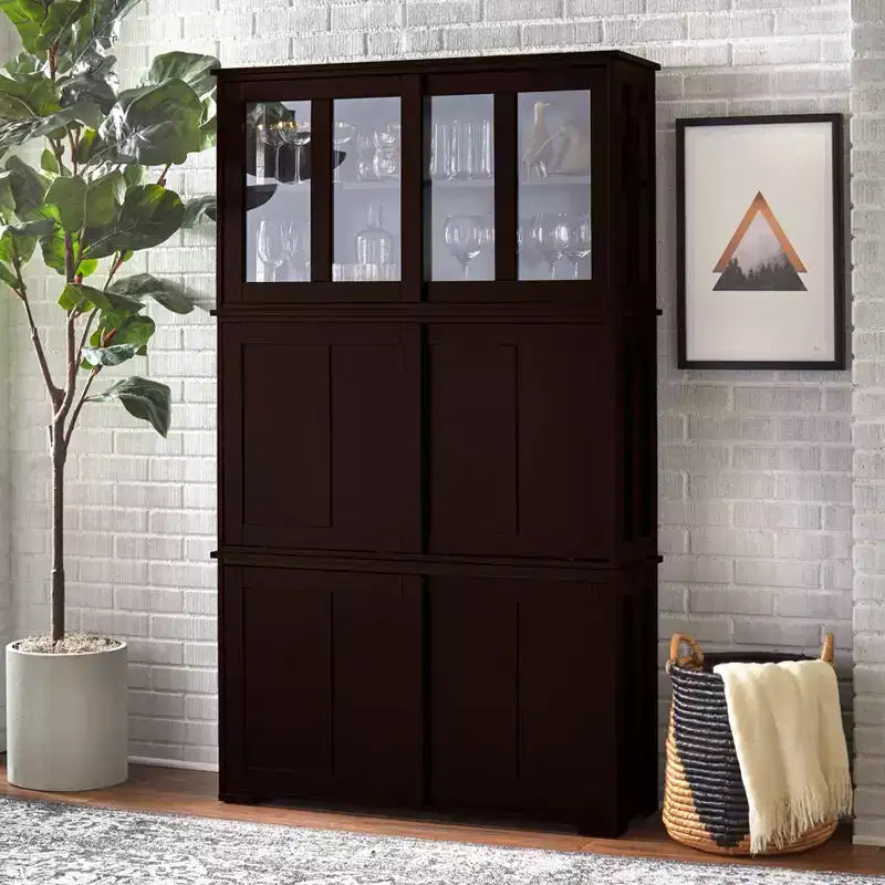Armadietto impilabile Pacific Modular Design con ante scorrevoli