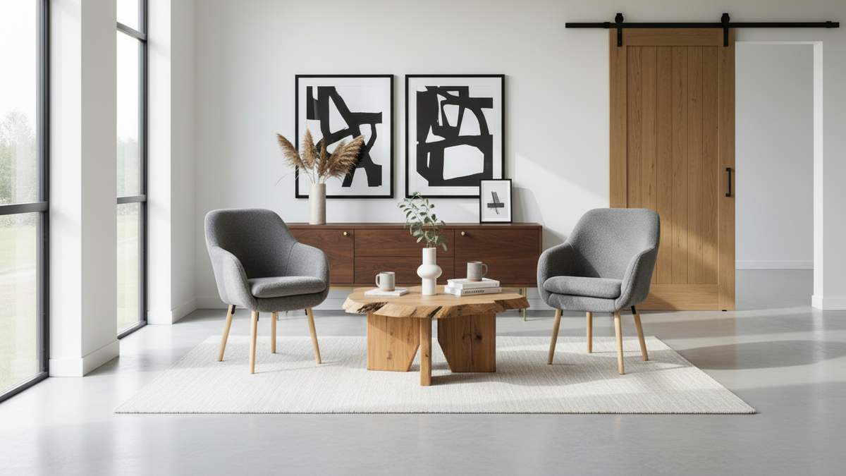 Wide angle living room – pulled back 5m
